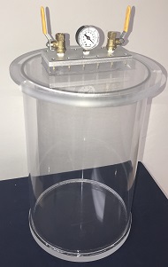 crystalline clear vacuum chamber removable lid