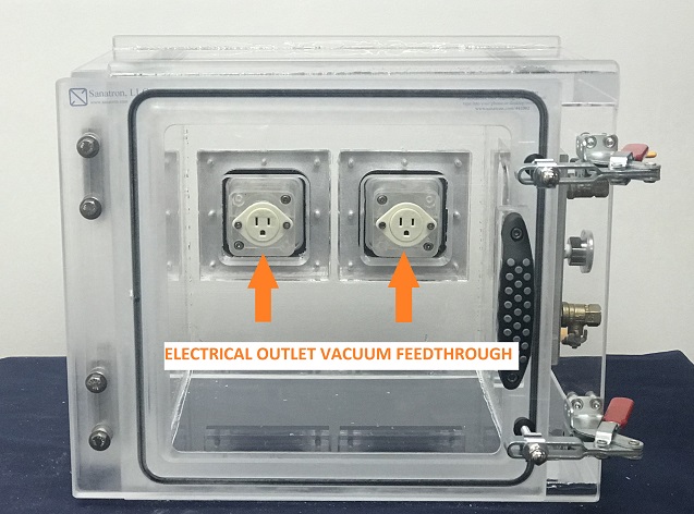 Electrical NEMA 15 Wall Plug Vacuum Feedthrough