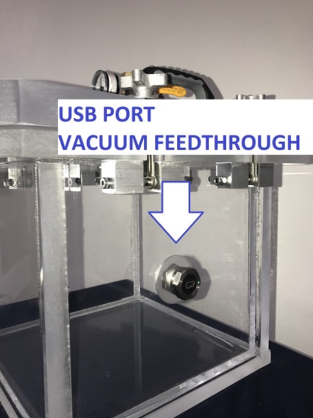 Install a USB port to your vacuum chamber