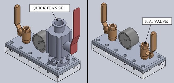 Vacuum Quick Flange vs. NPT valve