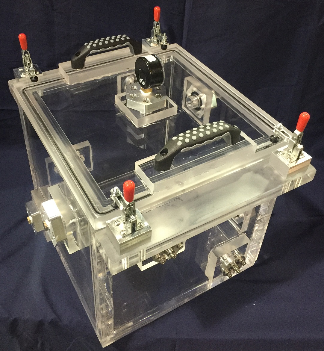 transparent chamber for tests on supercapacitors vacuum test chamber