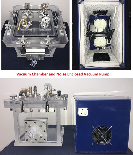 vacuum pump noise enclosure chamber