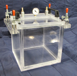 pressure and vacuum transparent chamber