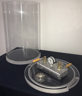 top load removable lid transparent vacuum chamber