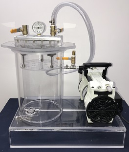 vacuum chamber system with pump